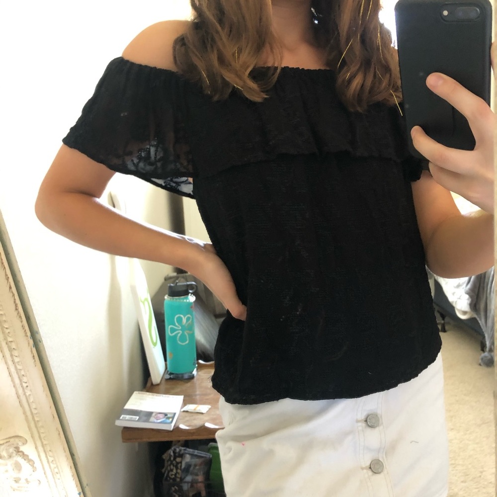 LUCKY BRAND off the shoulder top